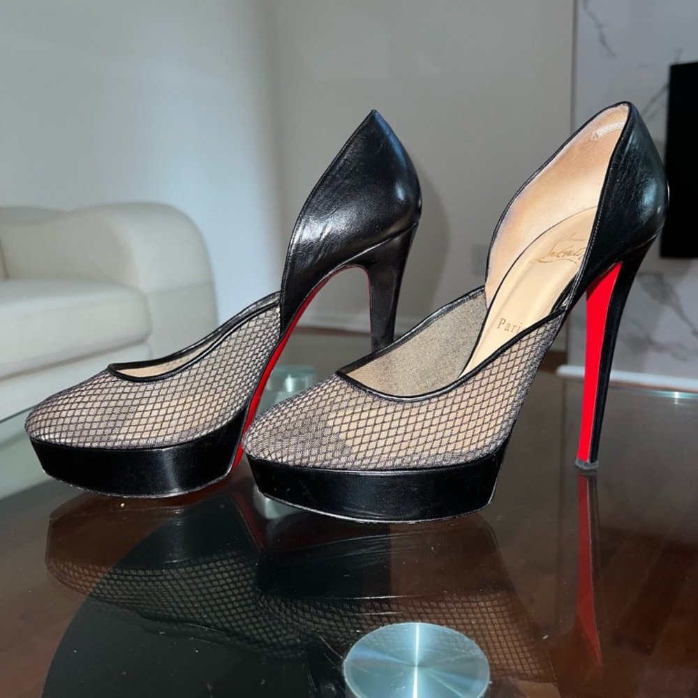 CHRISTIAN LOUBOUTIN HEELS / PLAT  SIZE EU 39.5 US 9.5